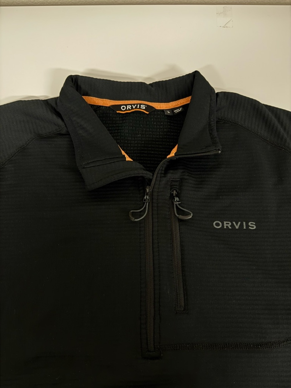 Orvis Black Men's Half-Zip Sweater